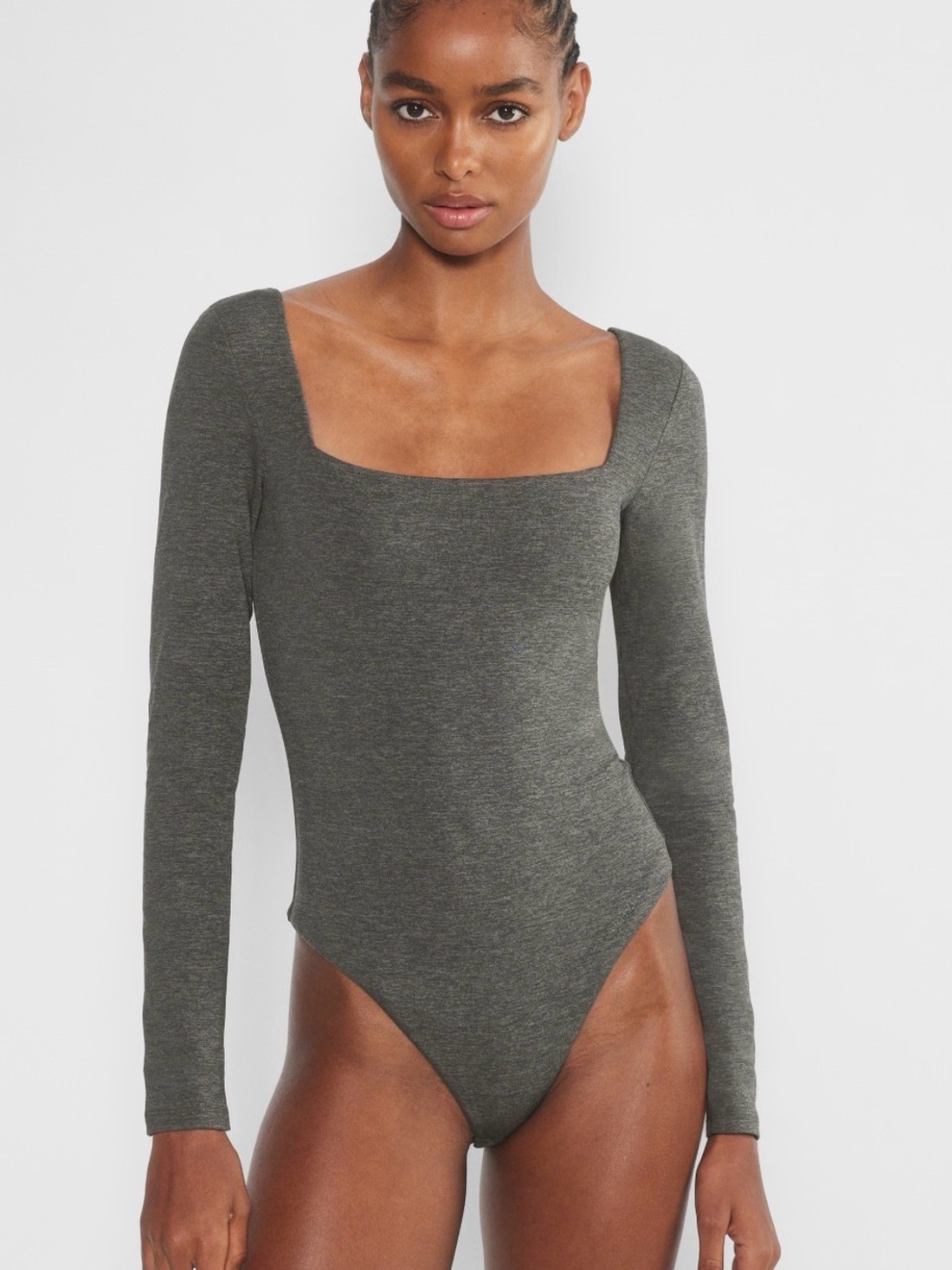 Aritzia Square Neck Long Sleeve Bodysuit